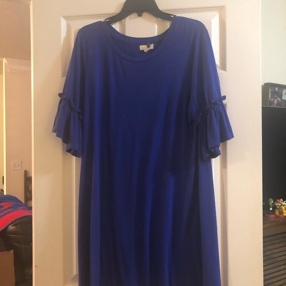 pretty blue xl lightweight dress